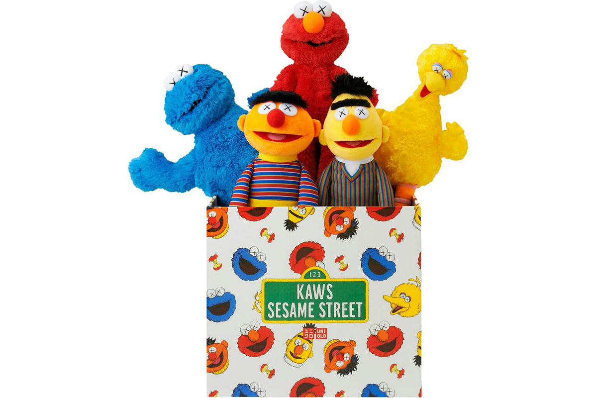 KAWS Sesame Street Uniqlo Plush Toy Complete Box Set Multi - view 1