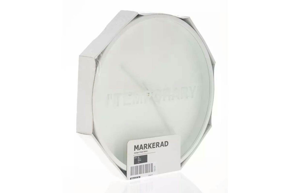Virgil Abloh x IKEA MARKERAD "TEMPORARY" Wall Clock White - view 2
